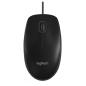 Preview: Logitech B100 USB Maus schwarz – 3 Tasten, optisch, kabelgebunden, für Büro & Homeoffice